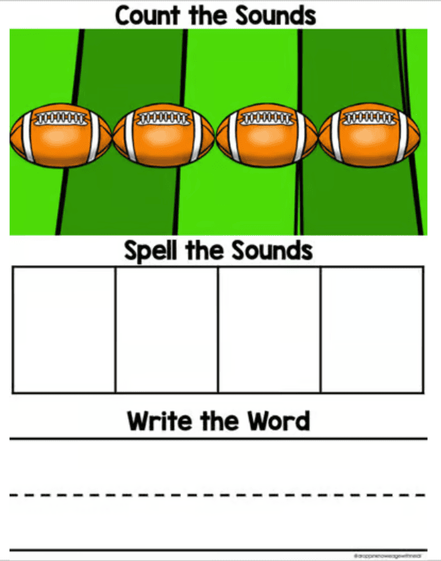 Orthographic Word Mapping Mats -SPORTS Version (Sound Boxes) - Image 2